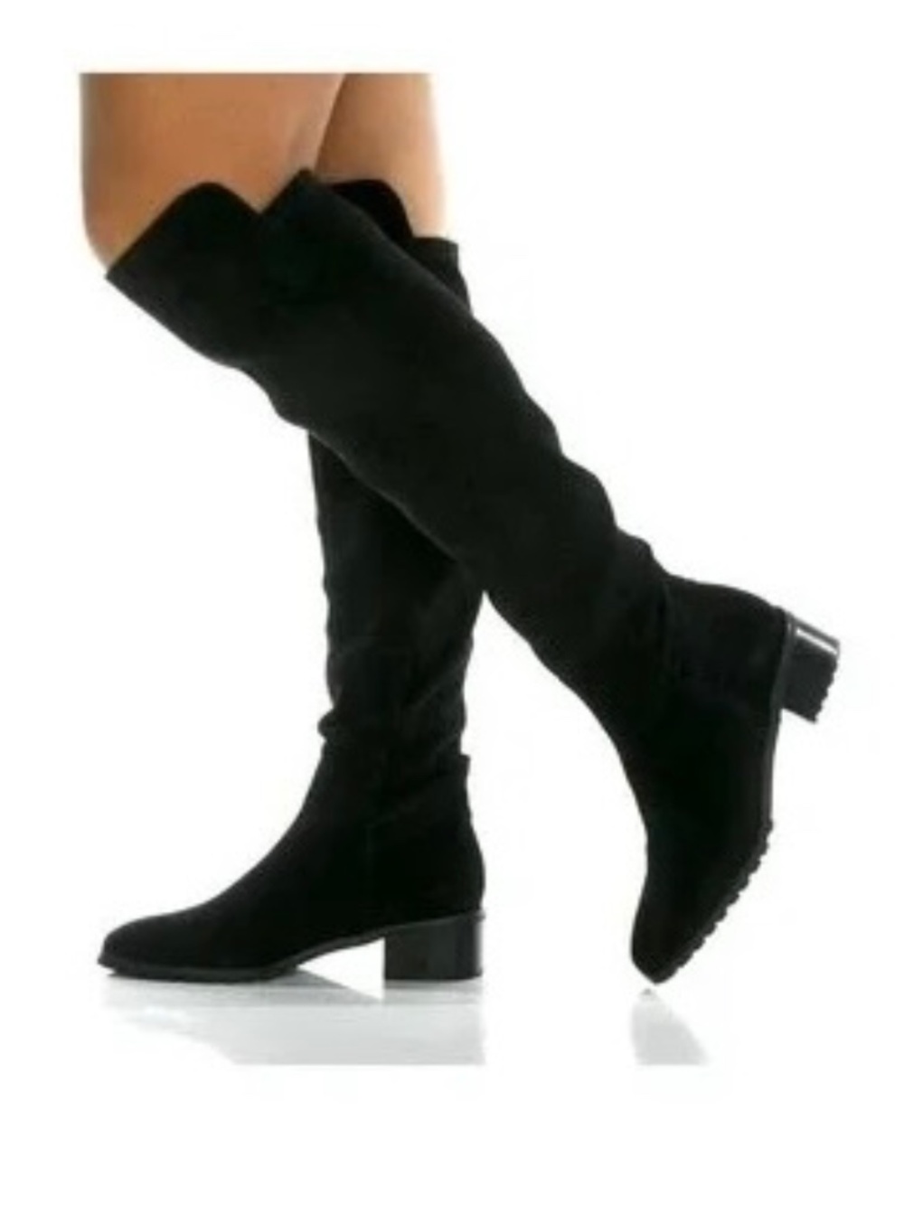 NEW BLONDO SIERRA WATERPROOF OVER KNEE BLACK BOOTS, SZ 7